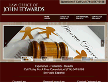 Tablet Screenshot of lawofficeorangecounty.com